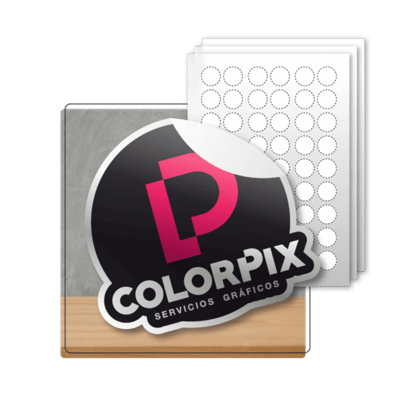 Planilla de stickers vinil