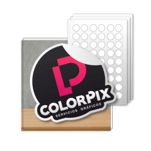 Planilla de stickers papel adhesivo