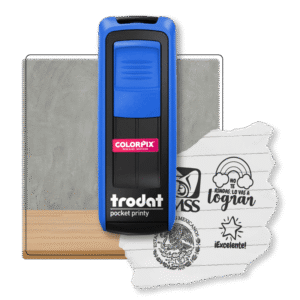 <b> Sello Trodat pinza 4.7x1.8cm </b> <i> (Automático 9512) </i>