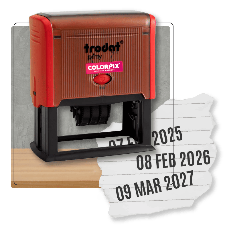 <b> Sello Trodat fechador 7x3cm </b> <i> (Automático 4731) </i>