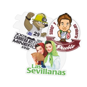 Planilla de stickers en vinil transparente personalizados Colorpix