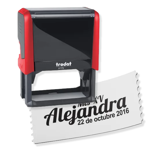 Sello automatico rectangular modelo 4912 personalizado Colorpix Matehuala