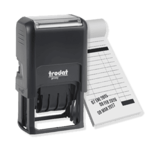Sello fechador automatico modelo 4750 con texto personalizado Colorpix