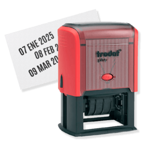 Sello fechador automatico modelo 4729 con texto personalizado Colorpix