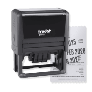Sello fechador automatico modelo 4726 con texto personalizado Colorpix