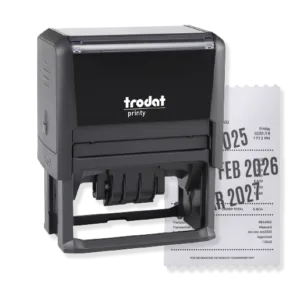 Sello fechador automatico modelo 4726 con texto personalizado Colorpix
