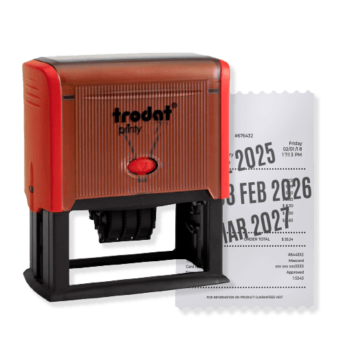 Sello fechador automatico modelo 4731 con texto personalizado Colorpix