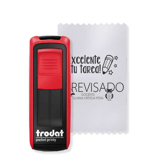 Sello automatico de bolsillo pinza modelo 9511 personalizado Colorpix