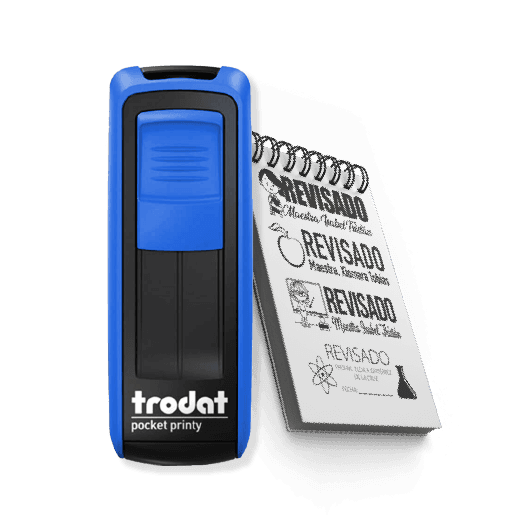 Sello automatico de bolsillo pinza modelo 9512 personalizado Colorpix