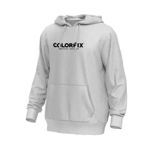 Sudadera con gorro cerrado bordada con logo personalizado de Colorpix Matehuala