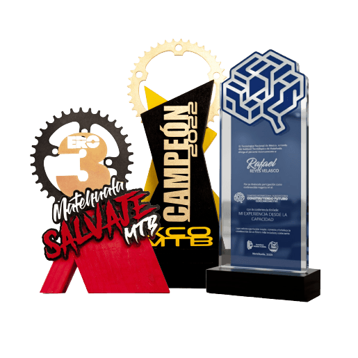 Trofeo deportivo personalizado con grabado laser por Colorpix Matehuala