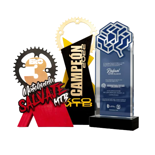 Trofeo deportivo personalizado con grabado laser por Colorpix Matehuala